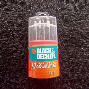 Black-Decker Mata Bor Besi Set HSS 13 Pcs