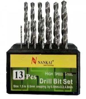 nankai mata bor hss 13 pcs 1mm 6.5 mm 01120437116