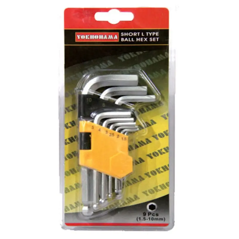 Yokhohama kunci l set ball point 9 pcs