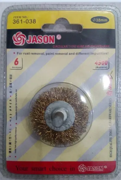 Jason Sikat Baja Bulat Tangkai 38mm
