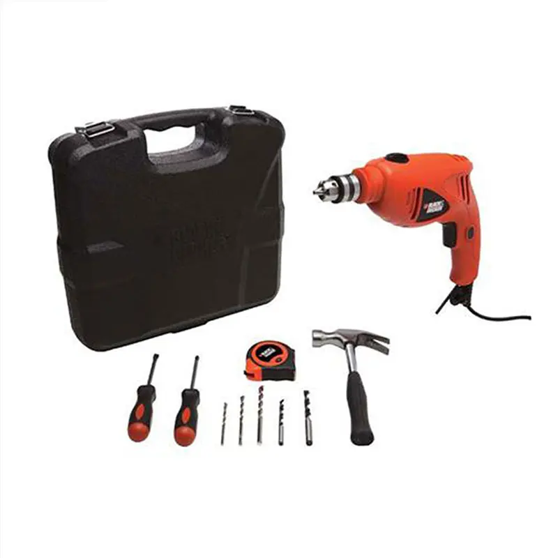 Black-Decker Bor Impact 10mm - Toolkit 9 Pcs HD400K9