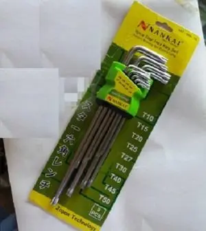 nankai kunci l set bintang panjang 9 pcs t10 t50 11014959352