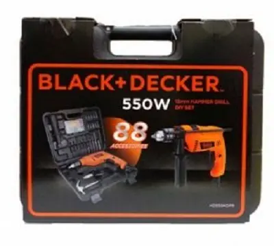 Black-Decker Bor Impact Set 13mm - 88 Accesories